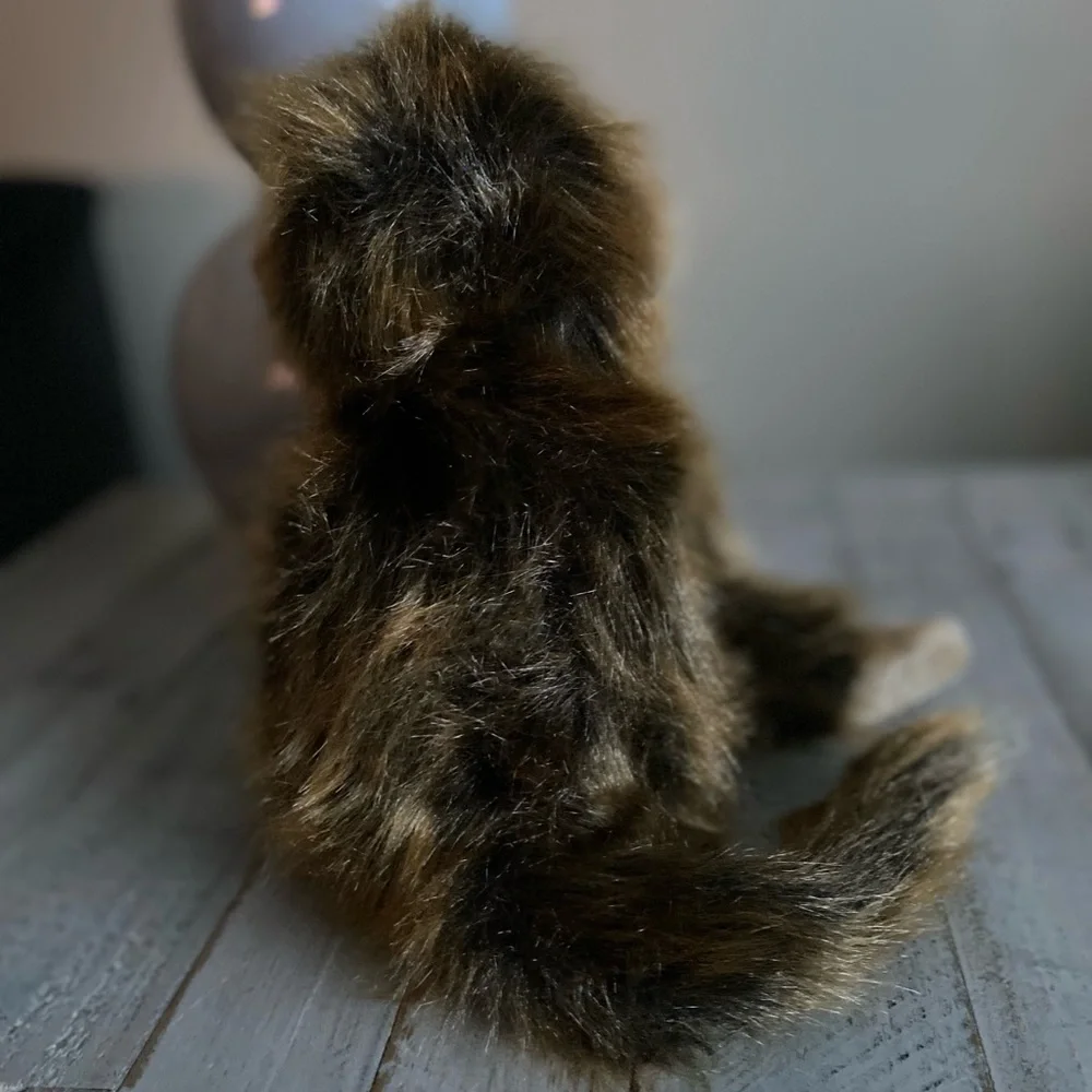 Vintage Ty Cha Cha Monkey Chimpanzee Plush Brown Furry Shaggy Stuffe Animal 1998 - Picture 4 of 6